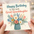 Great Granddaughter Birthday Card, Happy Birthday to the Best Great Granddaughter Floral Card