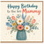 Mummy Birthday Card, Happy Birthday to the Best Mummy Floral Card