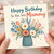 Mummy Birthday Card, Happy Birthday to the Best Mummy Floral Card