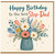 Step - Dad Birthday Card, Happy Birthday to the Best Step - Dad Floral Card