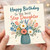 Step Daughter Birthday Card, Happy Birthday to the Best Step Daughter Floral Card