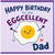 Dad Birthday Card, Happy Birthday to an Eggcellent Dad Card