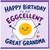 Great Grandma Birthday Card, Eggcellent Happy Birthday Card for Great Grandma