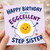 Step Sister Birthday Card, Happy Birthday to an Eggcellent Step Sister