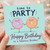 Brother Birthday Card, Time to Party Cute Doughnut Design