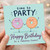 Cousin Birthday Card, Time to Party Funny Doughnut Happy Birthday Card