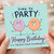 Great Granddaughter Birthday Card, Time to Party Cute Doughnut Design