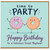Great Nephew Birthday Card, Time to Party Cute Doughnut Design