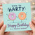 Husband Birthday Card, Time to Harty Doughnut Pun Design