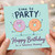 Mummy Birthday Card, Time to Party Donut Design