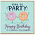 Step Daughter Birthday Card, Time to Party Donut Design, Happy Birthday to a Fabulous Step Daughter