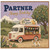 Partner Birthday Card, Retro Fresh Juice Van Country Orchard Design