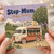 Step-Mum Birthday Card, Vintage Juice Van Countryside Design