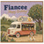 Fiancee Birthday Card, Happy Birthday Vintage Juice Truck Design