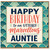 Auntie Birthday Card, Happy Birthday to an Utterly Marvellous Auntie