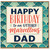 Dad Birthday Card, Happy Birthday to an Utterly Marvellous Dad
