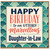 Daughter - in - Law Birthday Card, Happy Birthday to an Utterly Marvellous Daughter - in - Law