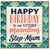 Step - Mum Birthday Card, Happy Birthday to an Utterly Marvellous Step - Mum