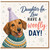 Daughter-in-Law Birthday Card, Daughter - in - Law Have a Woofly Day Card