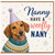 Nanny Birthday Card, Cute Nanny Pun Card for Nanny, Have a Woofly Nanny Greeting Card