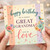 Grandma Birthday Card, Lovely Great Grandma Birthday Card with Floral Hearts