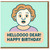 Funny Birthday Card - 'HELLOOOO DEAR! HAPPY BIRTHDAY' Cartoon Lady Illustration, Playful Mint Background, Humorous Greeting Card for Friends, Family or Colleagues