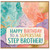 Step Brother Birthday Card, Happy Birthday to a Superstar Step Brother Card