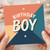 Birthday Boy Card - Retro Block Colours with Stars - Bold Typographic Kids Birthday Card for Son, Grandson or Nephew