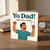 Funny Dad Birthday Card - “Yo Dad! I Got You a Card” Cheering Cartoon Design for Father, From Son or Daughter