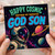 God Son Birthday Card, Happy Cosmic Birthday Astronaut Space Card