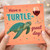Funny Turtle Pun Birthday Card - Have a TURTLE- Great Day - Wine Glass and Sea Design - For Friends, Family, Colleagues