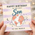 Son Birthday Card, Happy Birthday to the Best Son in the World, Globe Space Design