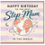 Step - Mum Birthday Card, To The Best Step - Mum In The World