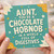 Aunt Birthday Card, Chocolate Hobnob Funny Aunt Card