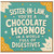 Sister - in - Law Funny Chocolate Hobnob Card