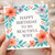Wife Birthday Card - Happy Birthday to My Beautiful Wife - Floral Watercolour Flowers - Romantic, Heartfelt Card for Her