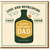 Happy Birthday Dad Card - Cool and Refreshing Vintage Bottle Design for Father, Retro Birthday Card