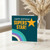 Happy Birthday Superstar Card - Bold Rainbow and Star Design, Colourful Typography Birthday Card for Friends, Family or Kids