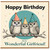 Girlfriend Birthday Card, Happy Birthday to a Wonderful Girlfriend Owl Design