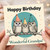 Grandpa Birthday Card, Happy Birthday to a Wonderful Grandpa Owl Card