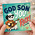 God Son Birthday Card, God Son You Rock Birthday or Encouragement Card