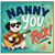 Nanny Birthday Card, Nanny You Rock Music Themed Greeting Card