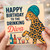 Funny Birthday Card for Her - 'Happy Birthday to the Drinking Diva' Leopard with Cocktails - Humour Card for Prosecco or Cocktail Lover, Friend or Sister