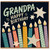 Grandpa Happy Birthday Card, Colourful Candles Birthday Card
