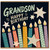 Grandson Happy Birthday Card, Colourful Candles and Stars Birthday Card