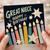 Great Niece Happy Birthday Card, Colourful Candles and Stars Design