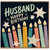 Husband Happy Birthday Card, Colourful Candles and Stars Design