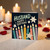 Husband Happy Birthday Card, Colourful Candles and Stars Design
