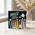 Niece Happy Birthday Card, Colourful Candles and Stars Birthday Card