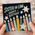 Sister - in - Law Birthday Card, Happy Birthday Card with Colourful Candles and Stars
